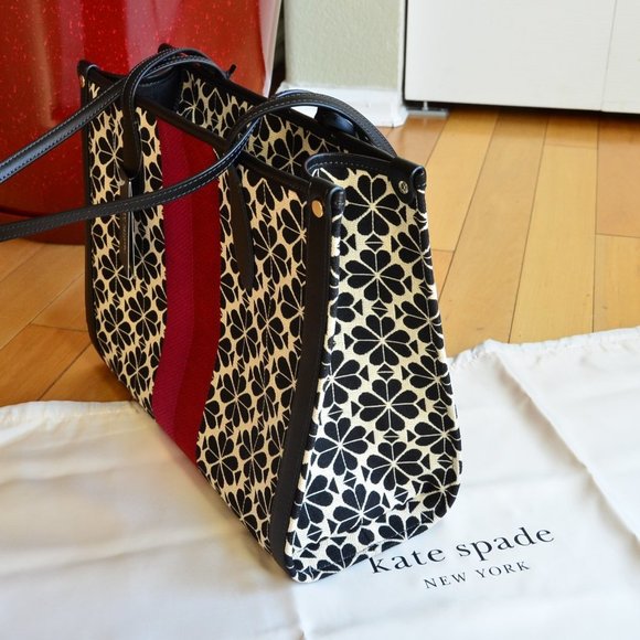 kate spade Flower Patterns Canvas A4 Office Style Elegant Style Totes KC882 - Picture 3 of 10